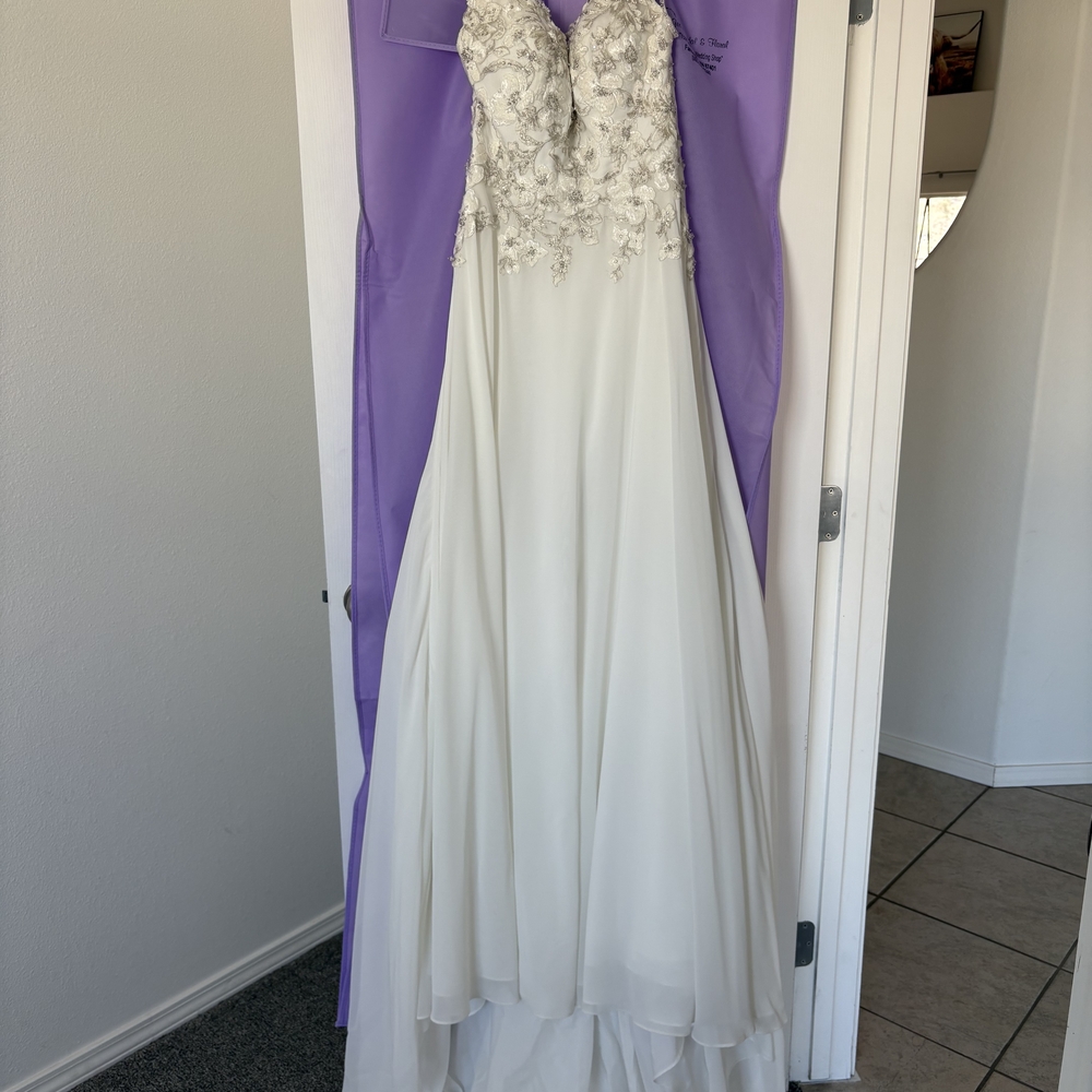 Maggie Sottero Ivory Beaded Lace A-Line Wedding Gown